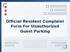 Nevada Complaint Form for Unauthorized Guest Parking