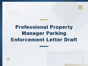 Drafting Nevada Parking Enforcement Letters for Managers